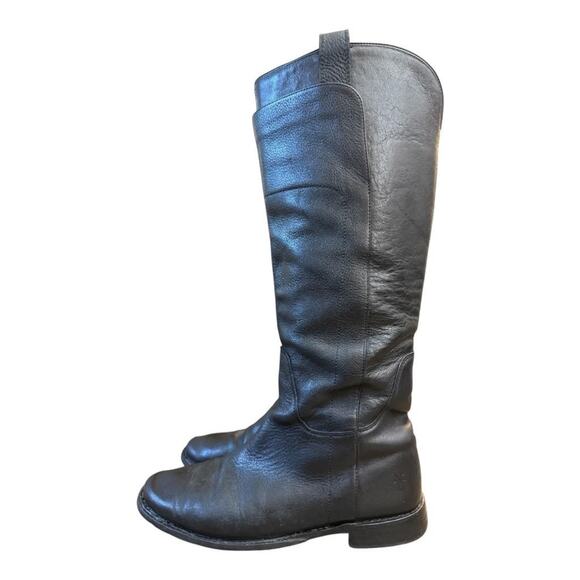Frye Paige Knee High Riding Boot Black Leather Women size 8.5 B - Picture 2 of 12